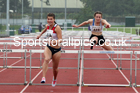 Mens and Boys hurdles, 2021 North Eastern Track and Field Champs., Middesbrough. Photo: David T. Hewitson/Sports for All Pics